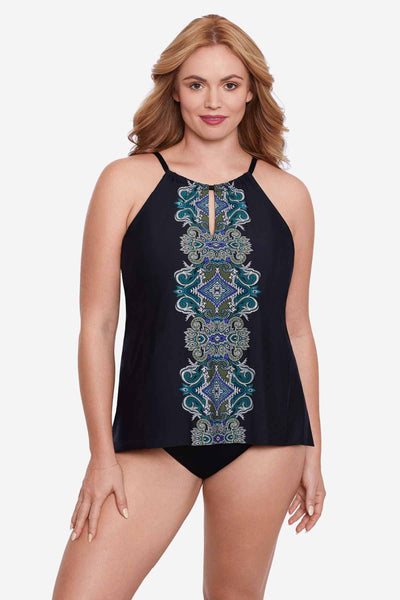 Miraclesuit Plus Size Precioso Peephole Tankini Top, (6561660)