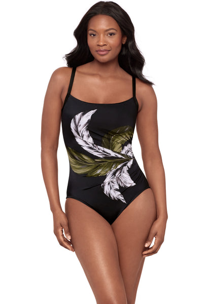 Miraclesuit Boca Grande Starr Swimsuit, Black Multi (6567133)