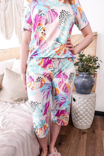 Cloud Nine Pajamas Capri Pajama Set, Island Breeze (GR112RSTE/CPR)