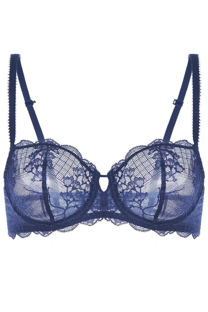 Simone Perele REVE Sheer Demi Bra, Cosmic Blue (12Z330)