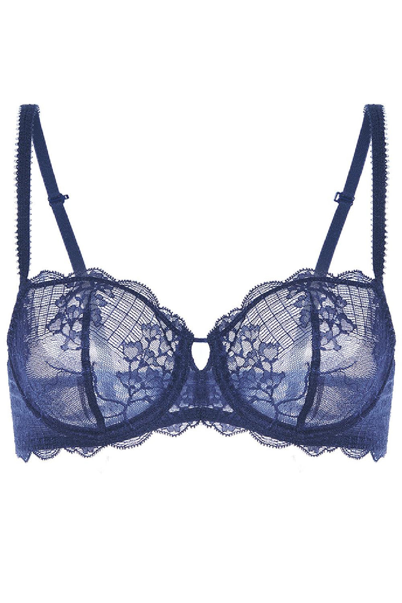 Simone Perele REVE Sheer Demi Bra, Cosmic Blue (12Z330)