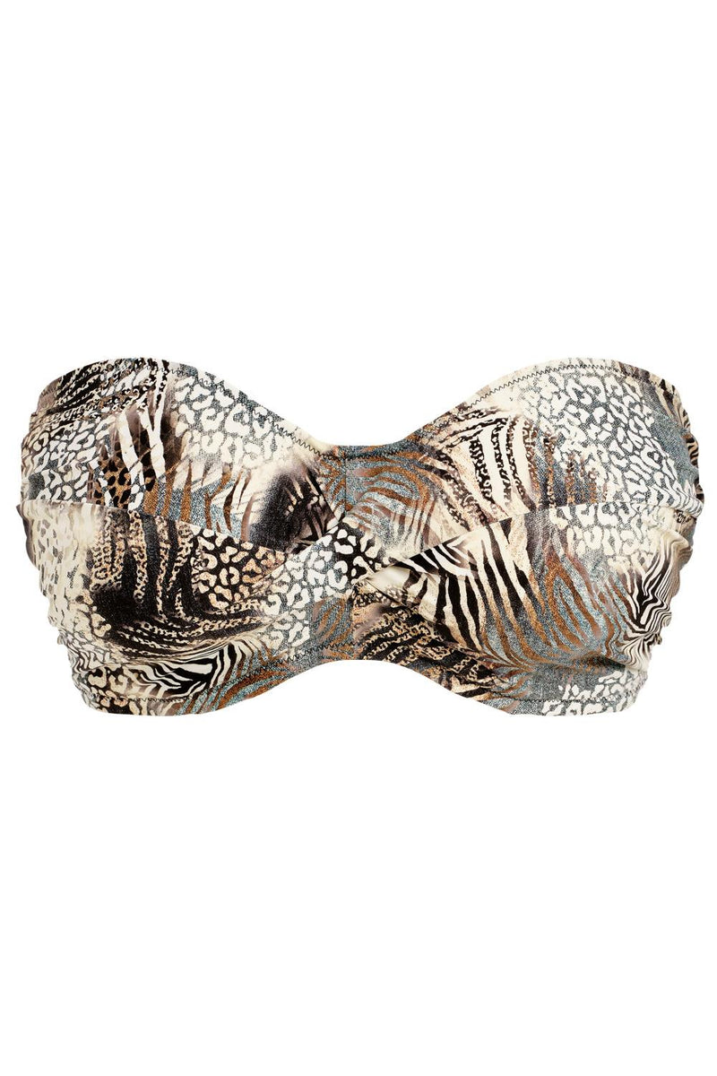 Fantasie Seraya Sands Twist Bandeau Swim Bikini, Monochrome (FS503709)