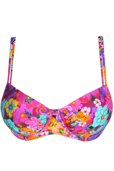 PrimaDonna Najac Padded Balcony Bikini Top, Floral Expressions (4011016)