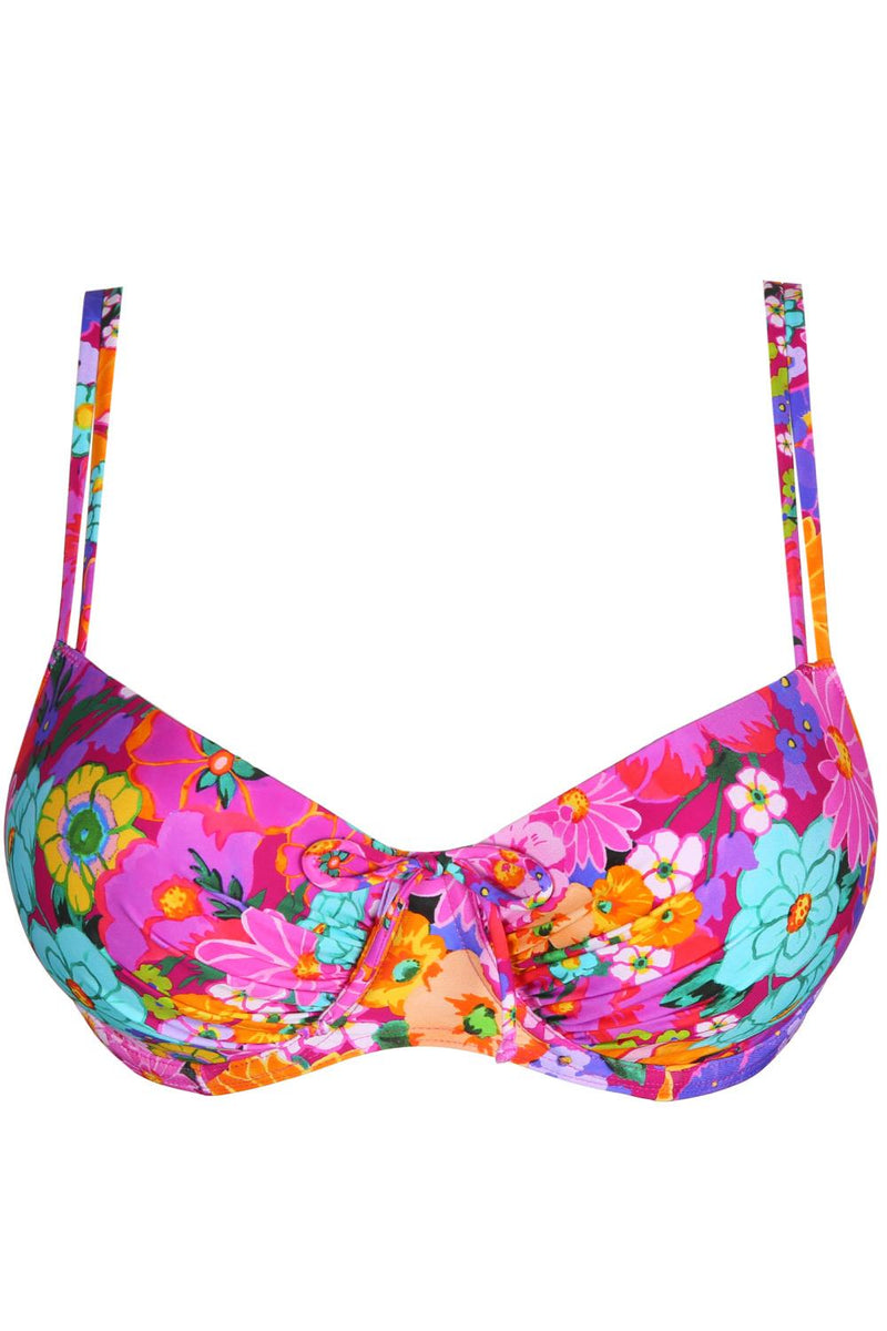 PrimaDonna Najac Padded Balcony Bikini Top, Floral Expressions (4011016)