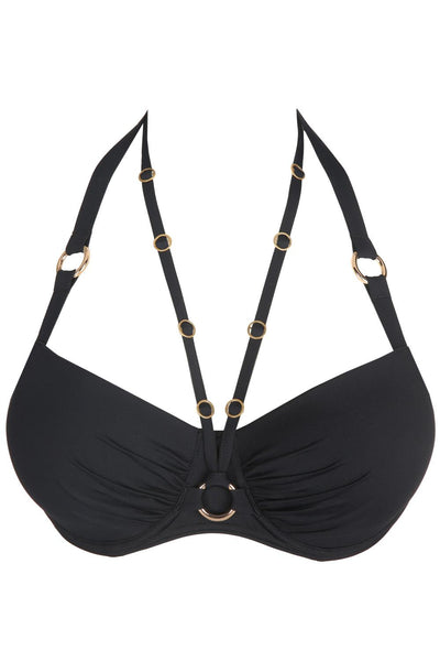 PrimaDonna Damietta Padded Balcony Swim Bikini, Black (4011616)