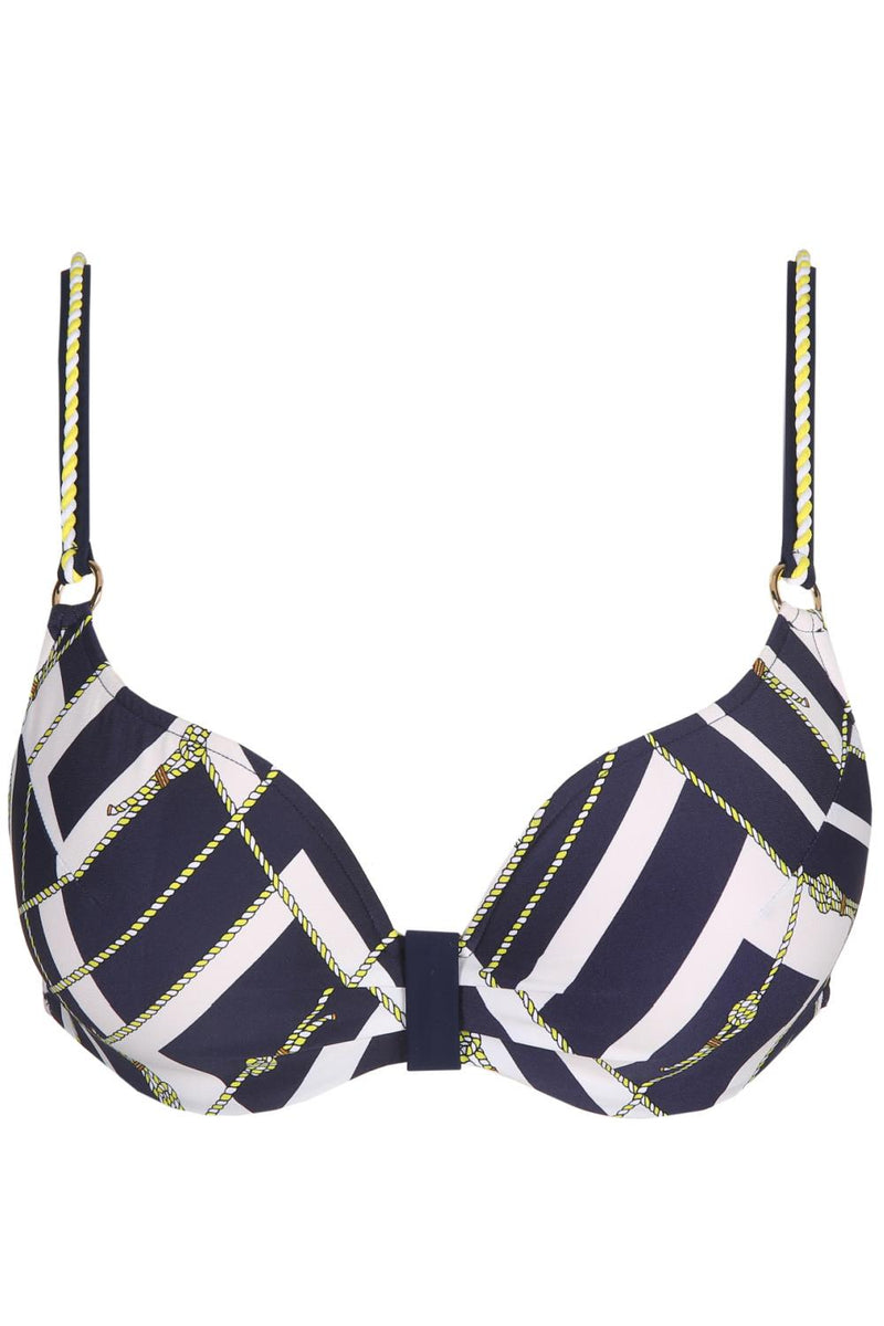 Marie Jo Swim Saranji Heart Shaped Padded Bikini Top, Majestic Blue (1006616)