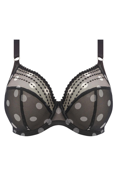 Elomi Matilda Convertible Plunge Bra, Black Dot (EL8900)