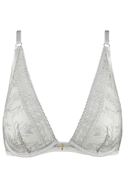 Aubade Magnetic Spell Ultra Plunge Triangle Bra, Platinum (2DN12)