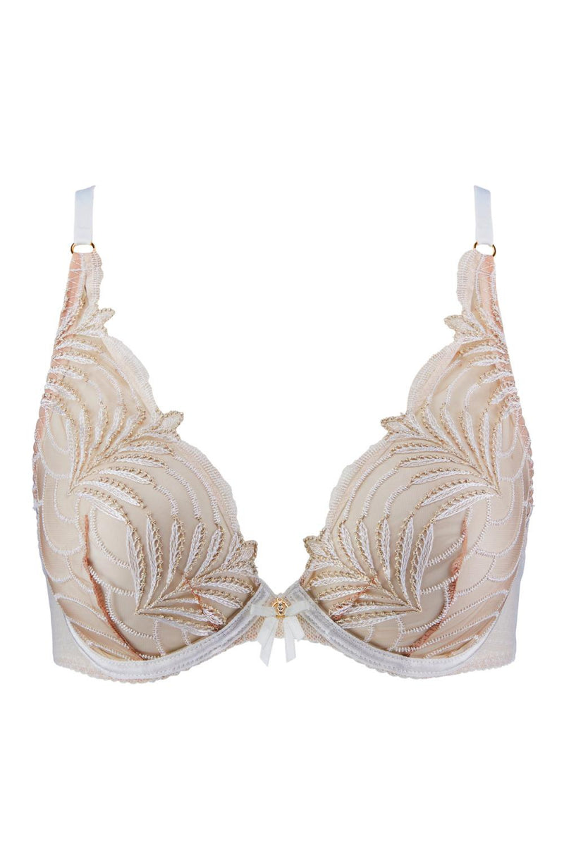 Aubade Hypnolove Plunge Bra, Gold feather (LDF12)