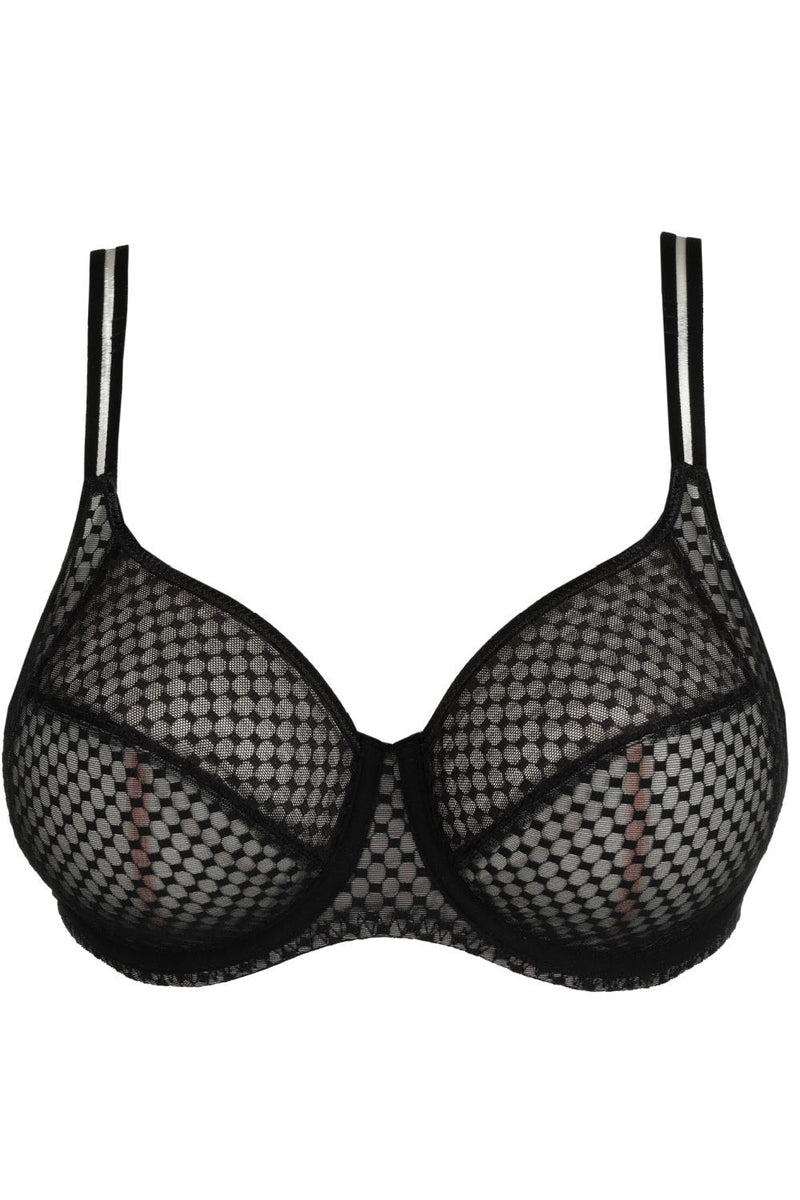 PrimaDonna Twist Glass Beach Full Cup Bra, Black (0142350)