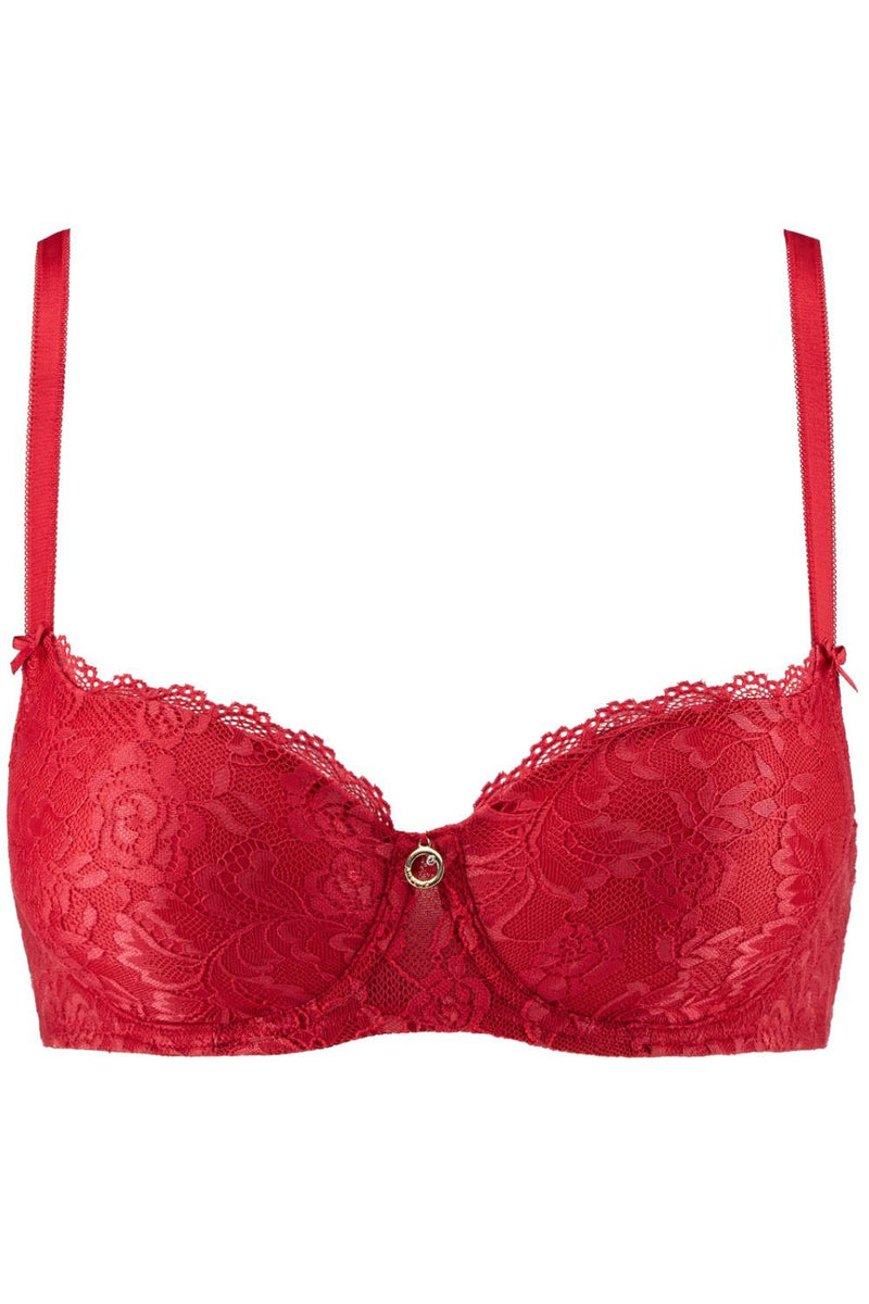 Aubade Rosessence Moulded Half-Cup Bra, Rouge Gala (2KN04)