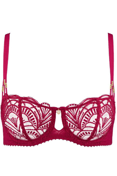 Aubade Ethnic Vibes Demi Cup Bra, Red Love Potion (2BF14)