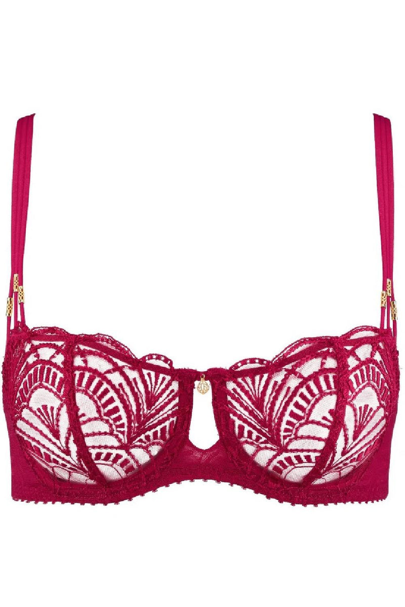 Aubade Ethnic Vibes Demi Cup Bra, Red Love Potion (2BF14)