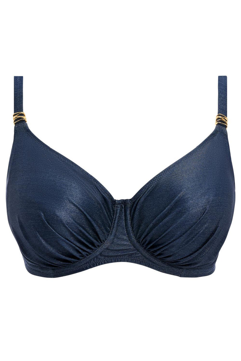 Fantasie Paros Coast Gathered Full Cup Bikini Top, Midnight Sparkle (FS506101)