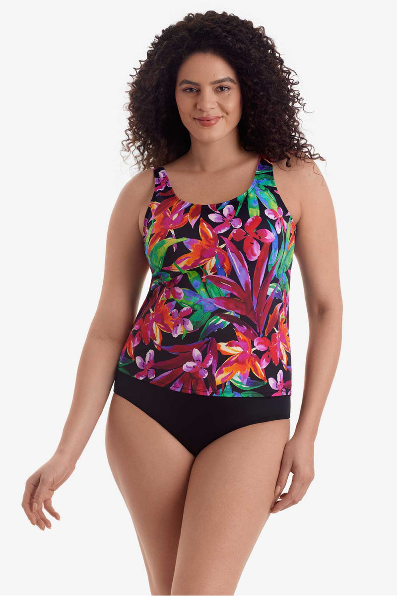 Shape Solver Mastectomy Secret Jungle Tankini, Multi (7102765M)