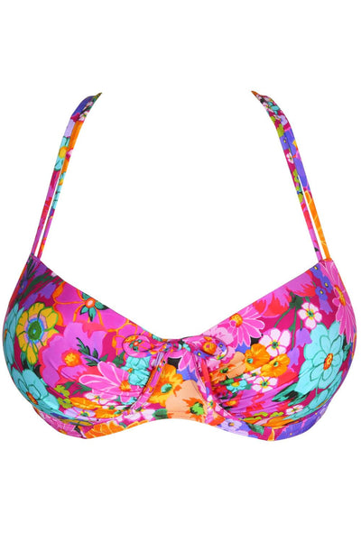 PrimaDonna Najac Padded Balcony Bikini Top, Floral Expressions (4011016)