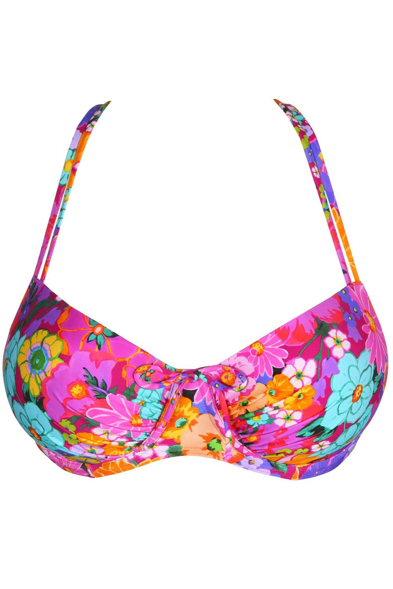 PrimaDonna Najac Padded Balcony Bikini Top, Floral Expressions (4011016)