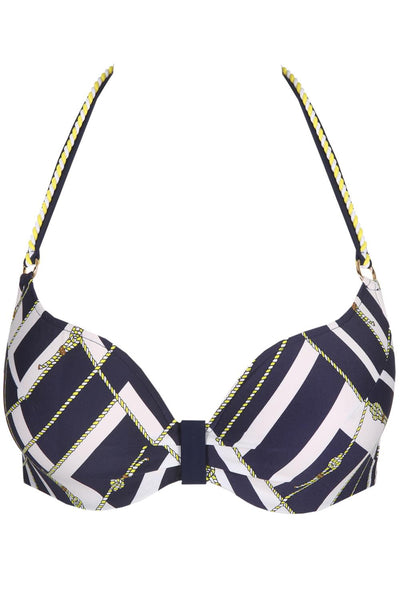 Marie Jo Swim Saranji Heart Shaped Padded Bikini Top, Majestic Blue (1006616)