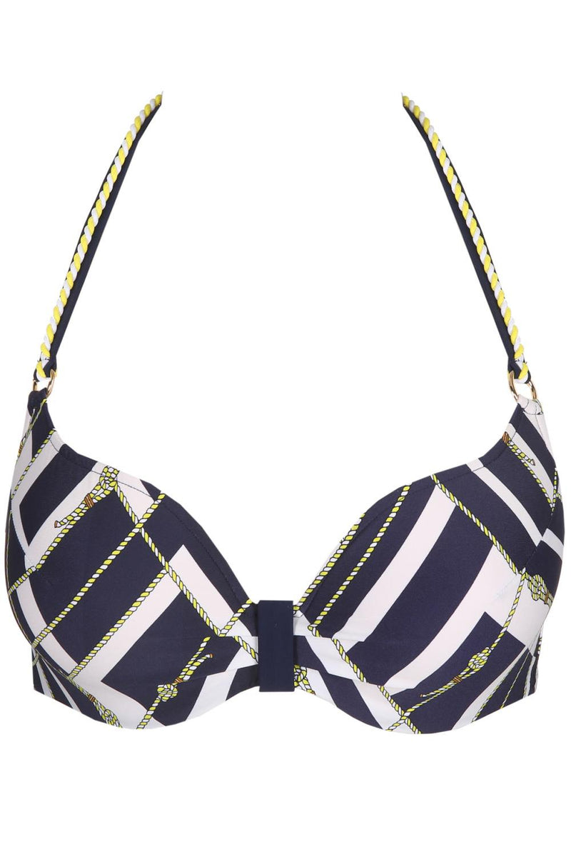Marie Jo Swim Saranji Heart Shaped Padded Bikini Top, Majestic Blue (1006616)