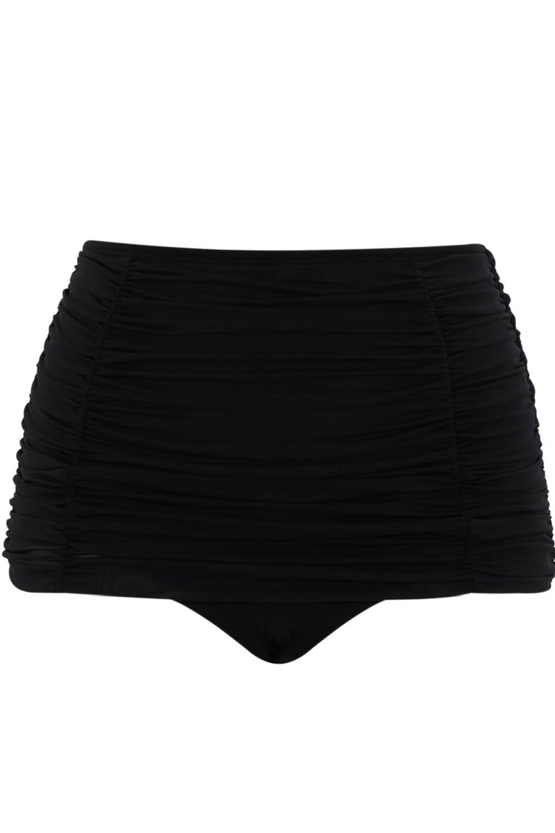 Panache Swim Margot High Waist Bikini Bottoms, Black (SW1969)
