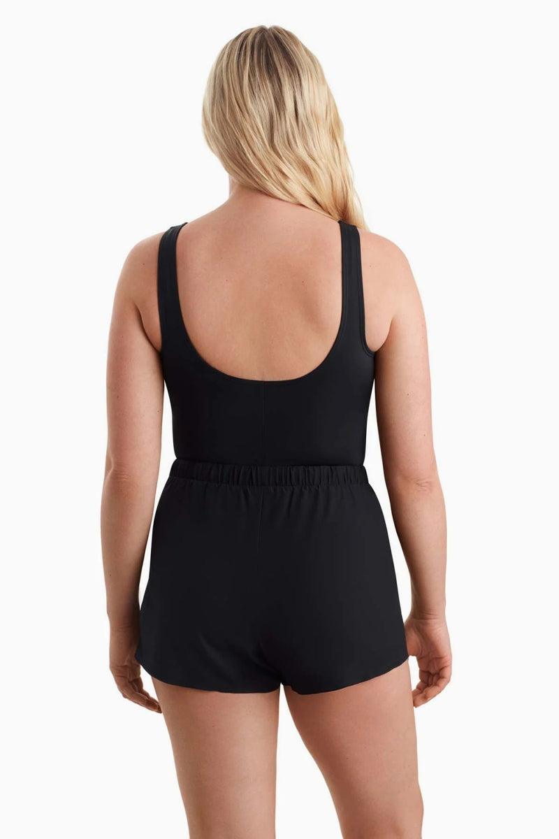 Shape Solver High-Neck Runaround One Piece, Blue Multi (80005165)