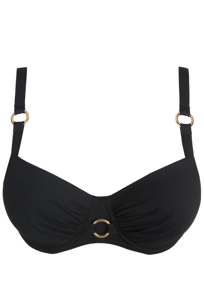 PrimaDonna Damietta Padded Balcony Swim Bikini, Black (4011616)