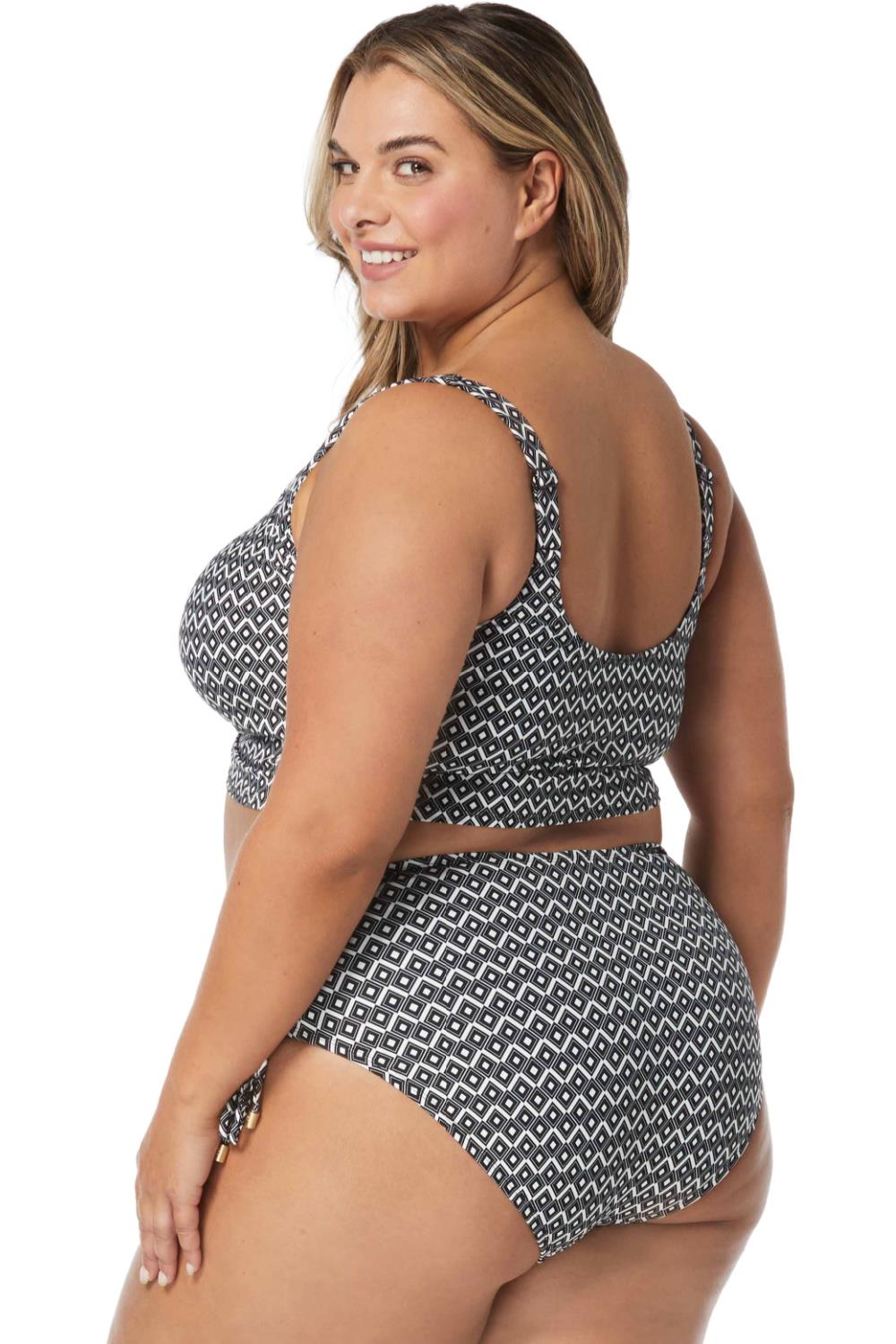 Coco Reef Tiki Diamond Inspire Swim Bottom, Cast Black