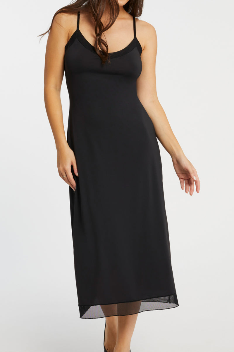 Montelle Maxi Length Slip, Black (9505)