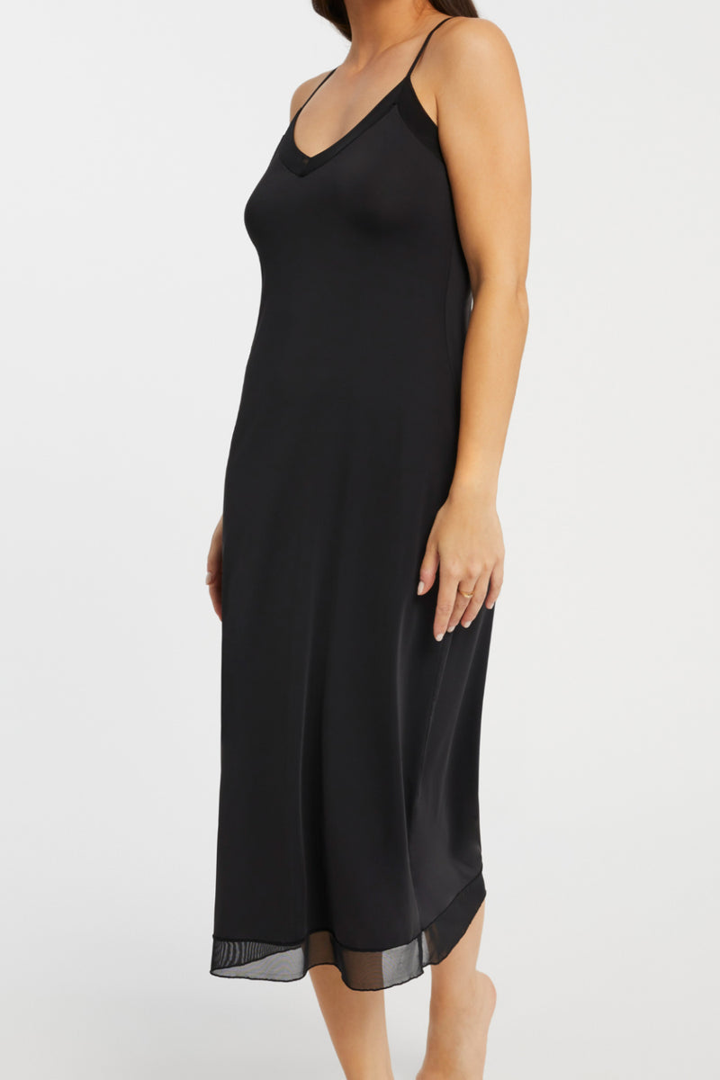 Montelle Maxi Length Slip, Black (9505)