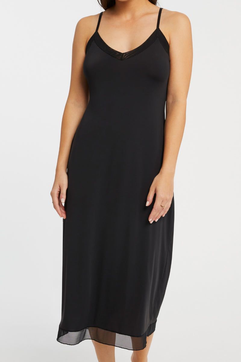 Montelle Maxi Length Slip, Black (9505)