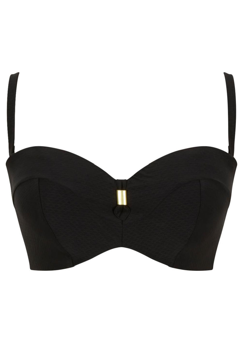 Panache Marianna Bandeau Swim Bikini, Black (SW1593)