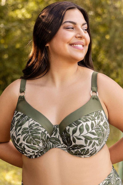 Ulla Bali Swim Bikini Top, Olive (9322)