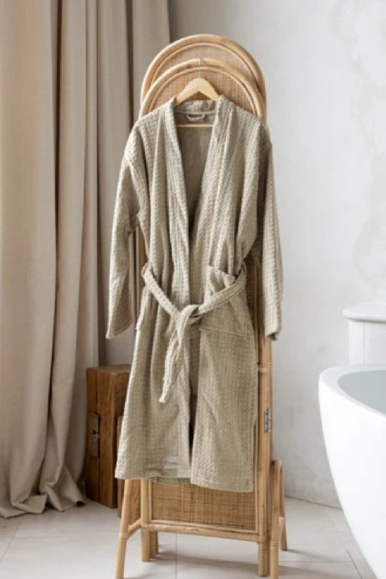 Bushta Living Everyday Bathrobe, Field Of Rye