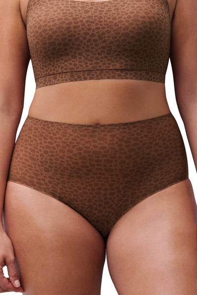 Chantelle Soft Stretch One Sized Full Brief, Wild Brown (C11D7)