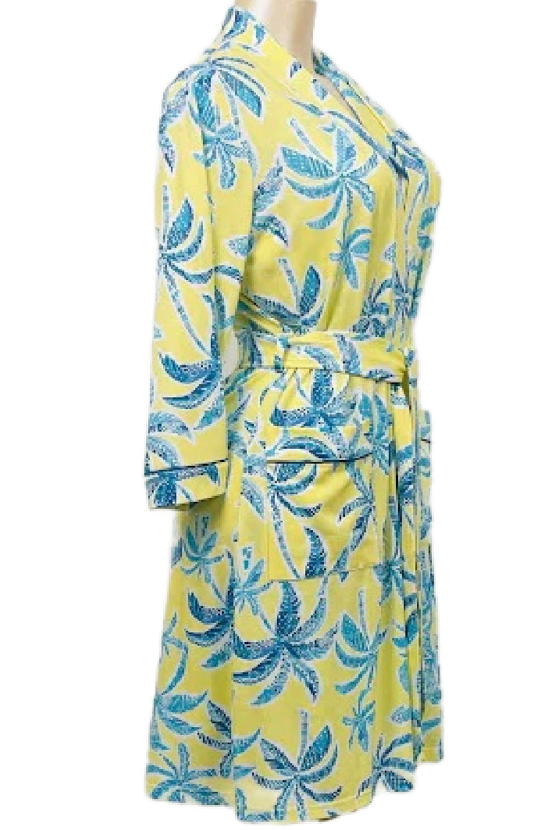 Cool Girl Mai Tai Robe, Yellow Multi (C126800)