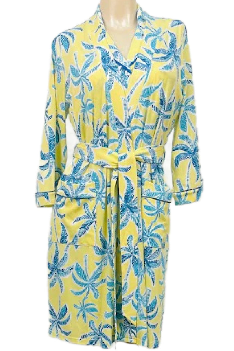 Cool Girl Mai Tai Robe, Yellow Multi (C126800)