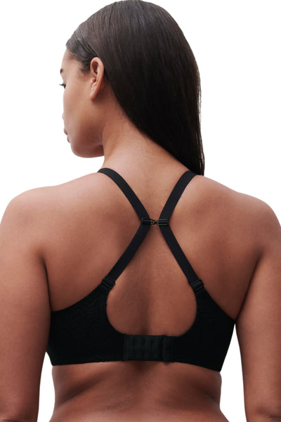 Chantelle C-Jolie Comfort Convertible T-shirt Bra, Black (C13B6)