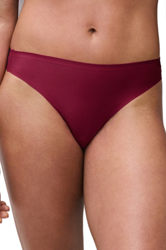 Chantelle Soft Stretch One Sized Thong, Raspberry Pink (2649)