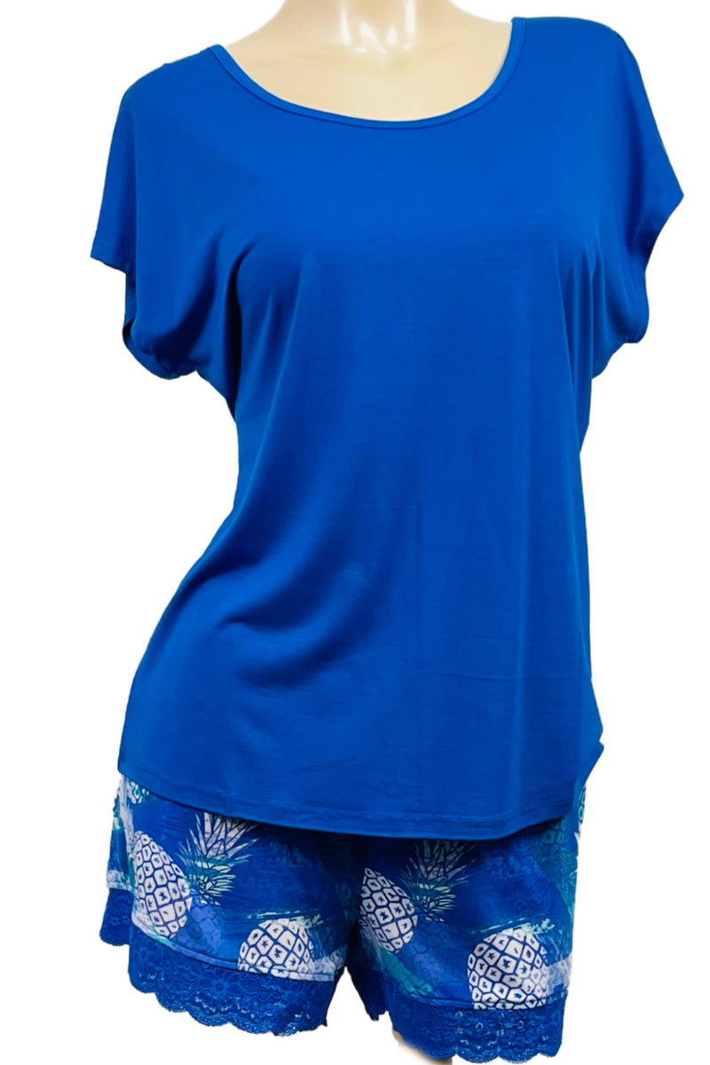 Cool Girl Mai Tai Top, Blue (C325104)