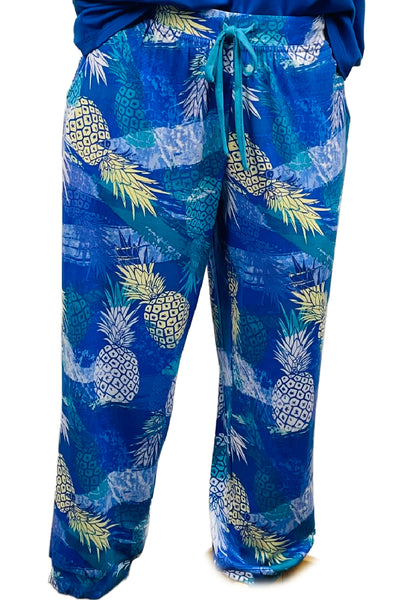 Cool Girl Mai Tai Capri, Blue Multi (C325307)