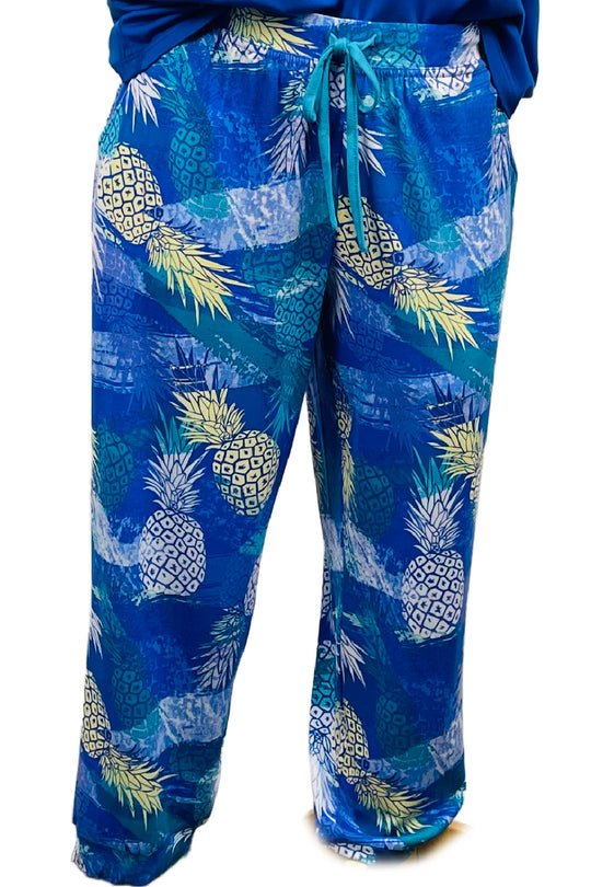 Cool Girl Mai Tai Capri, Blue Multi (C325307)
