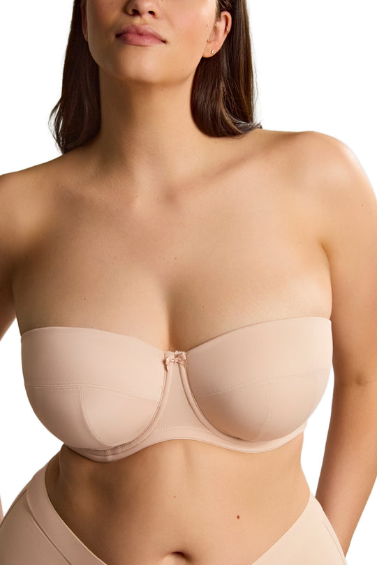 Panache Dana Balcony Strapless Bra, Linen (9670)