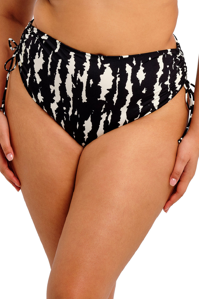 Elomi Echo Shell Adjustable Bikini Bottom, Black/White (ES802873)