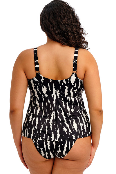 Elomi Echo Shell Non Wired Molded Tankini, Black/White (ES802861)