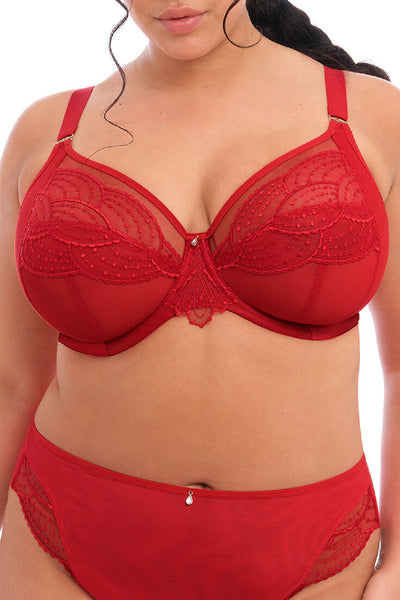 Elomi Priya Plunge Bra, Haute Red (EL4550)