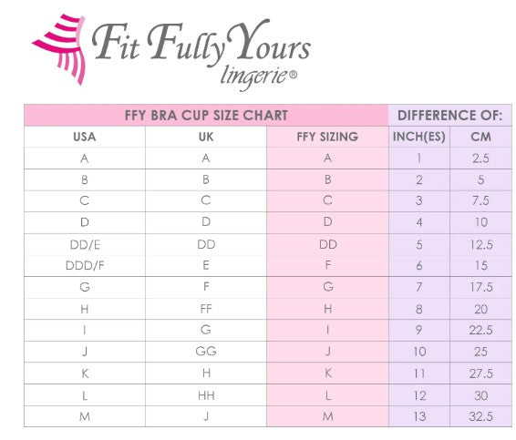 Feitycom Sizing Chart Fitfully Yours Tiffany Wireless Bra, Soft Beige