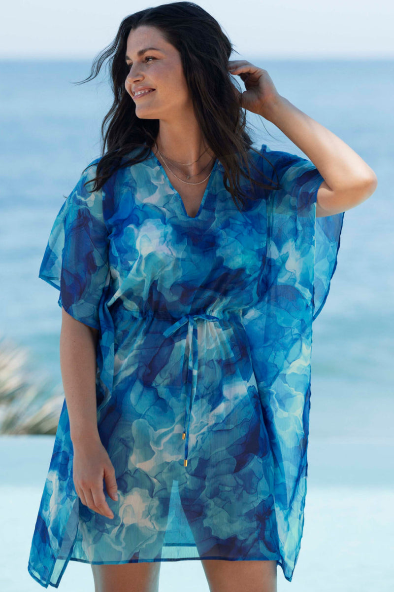 Fantasie Sauntan Sands Kaftan, Dazzling Blue (FS506094)