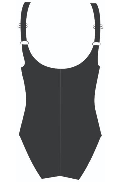 Finz Ruched Banded Swimsuit, Black Mint (FZW1812C)