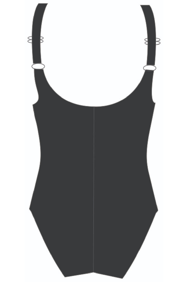 Finz Ruched Banded Swimsuit, Black Mint (FZW1812C)