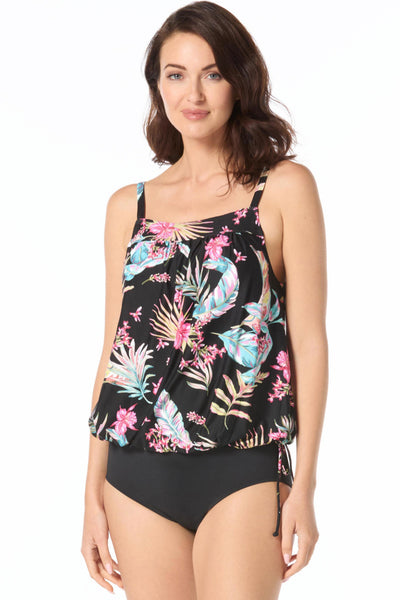 Beach House Endless Summer Audrey Tankini, Black Multi (H3K529)